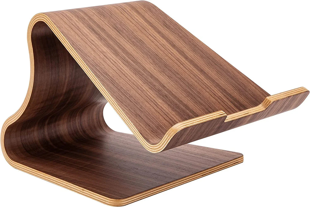 SAMDI Laptop Holder，Wood MacBook Stand，Sturdy and Stable，No Need to Install a Universal Notebook Cooling