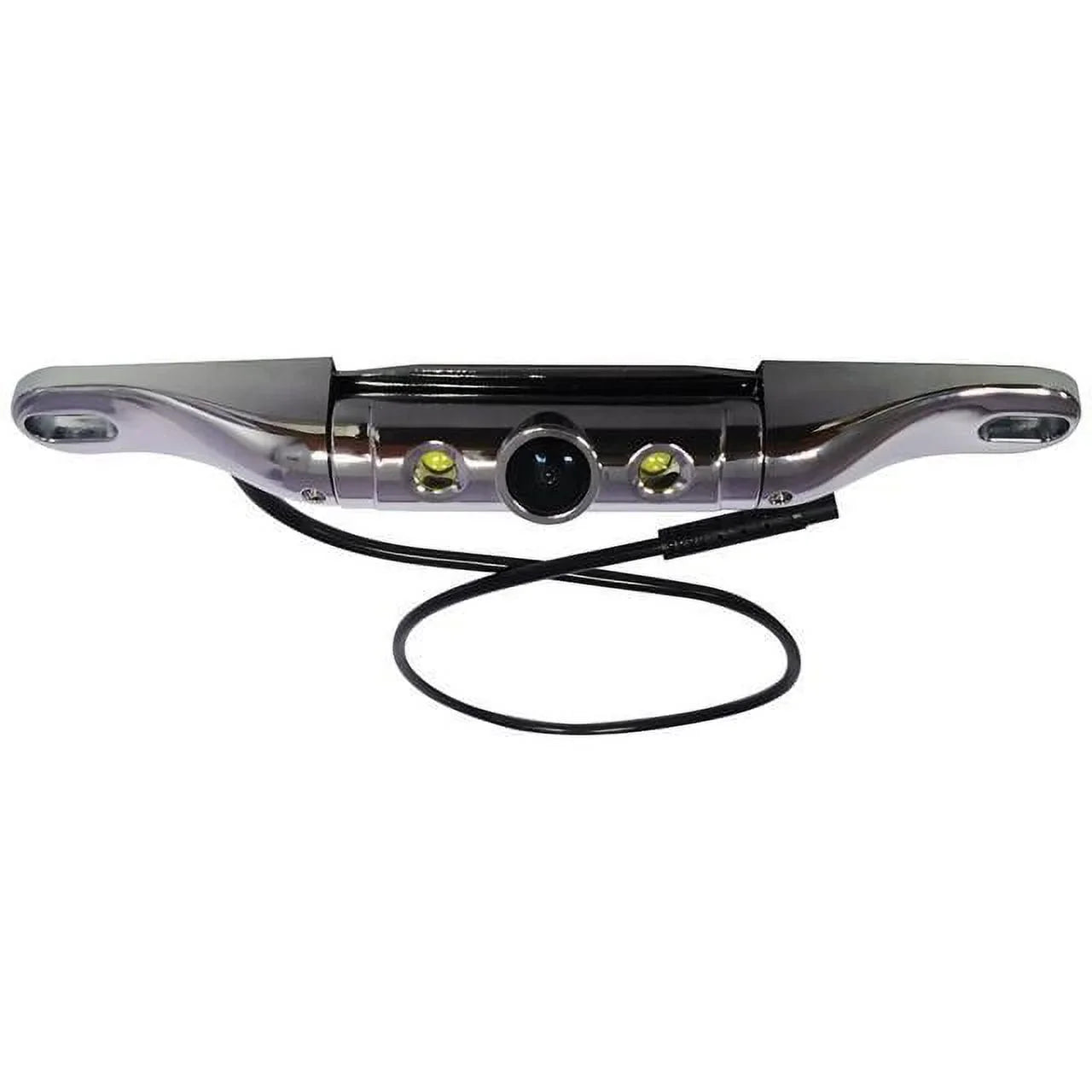 Boyo VTL402CLS Short-Bar License Plate CMOS Color Camera with Built in LED Lights Chrome