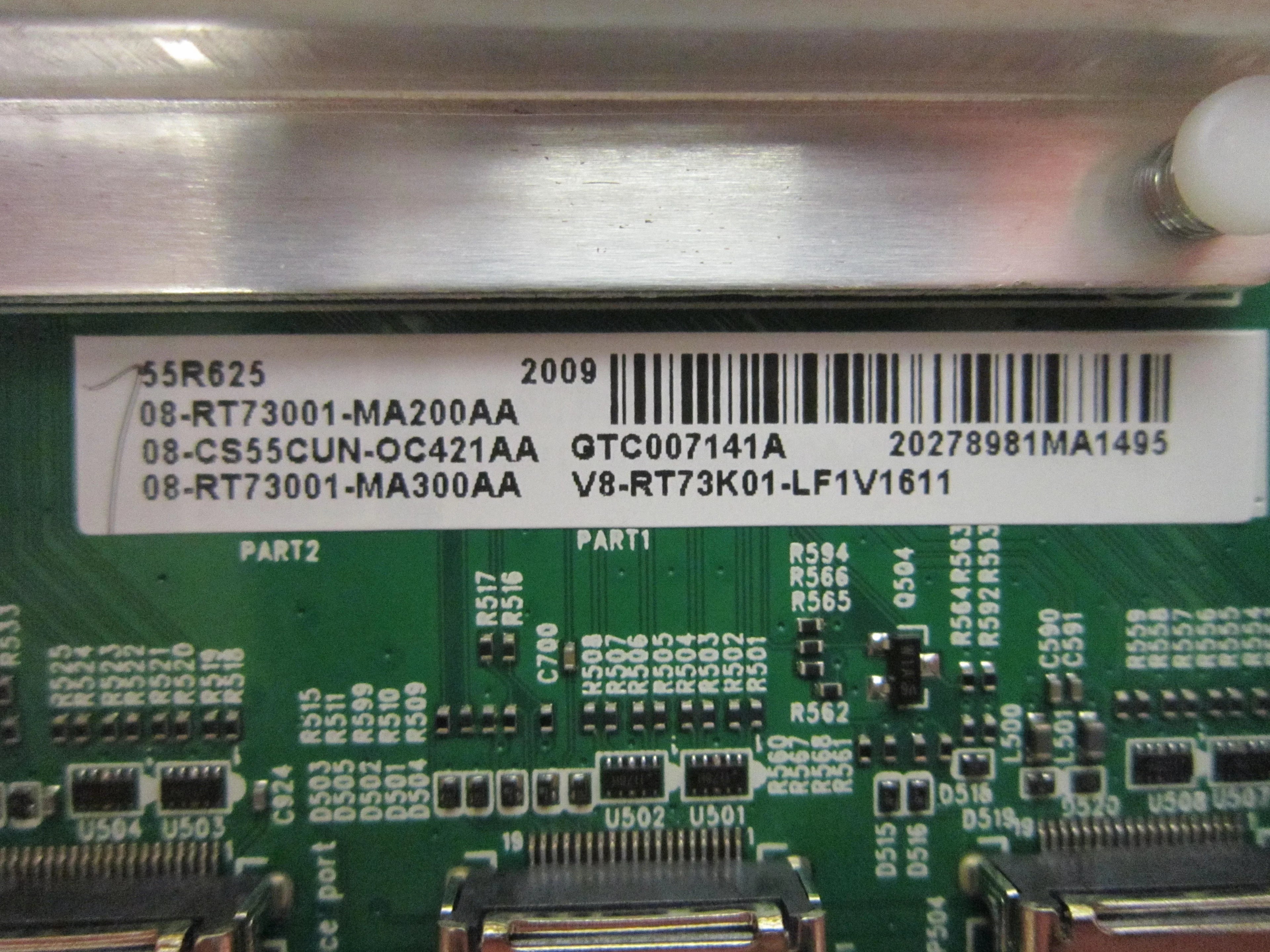 TCL 65S525 65R625 Main Board (40-RT73H1-MAA2HG) 08-RT73001-MA200AA
