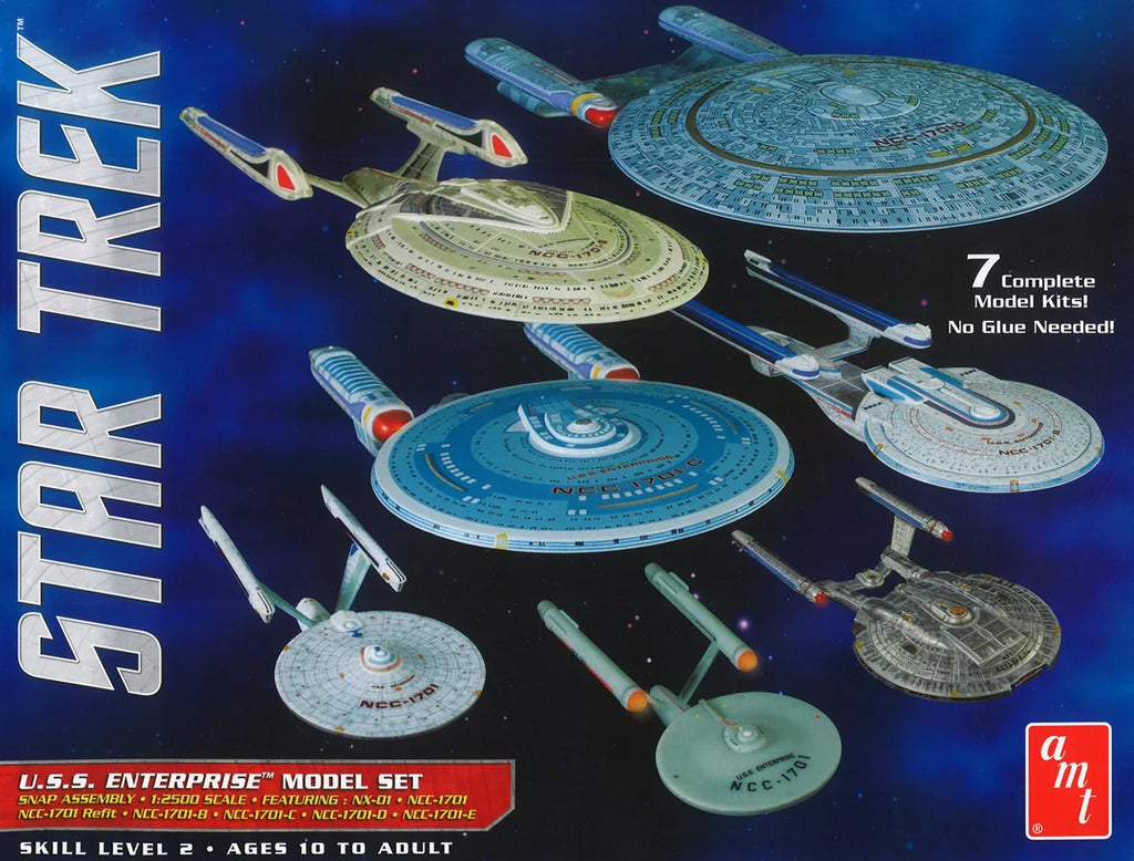 AMT 1/2500 Star Trek USS Enterprise Box Set Snap AMT954 Plastic Models Space