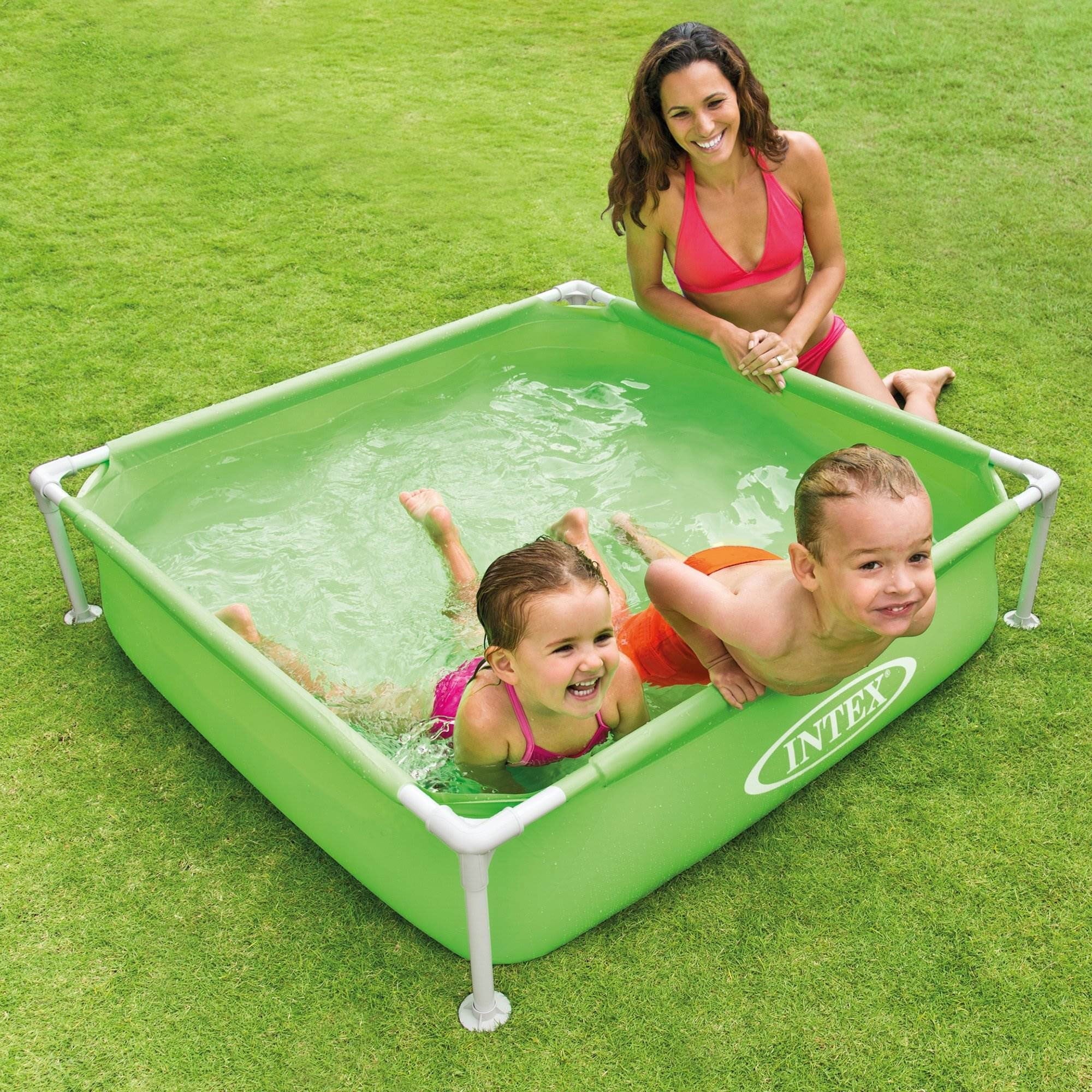 Intex Mini Framed Beginner Outdoor Kiddie Swimming Pool; Color Varies