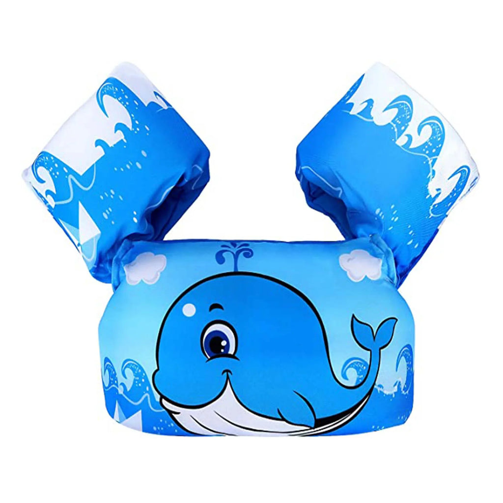 Kids Swim Life Jacket Vest for Toddler 22-66 lbs Swimming Pool; Adjustable Strap Swimming Jacket with Swimming Goggle for Girls & Boys 3-14yrs; Suitable for Learning Swim Training Equipment