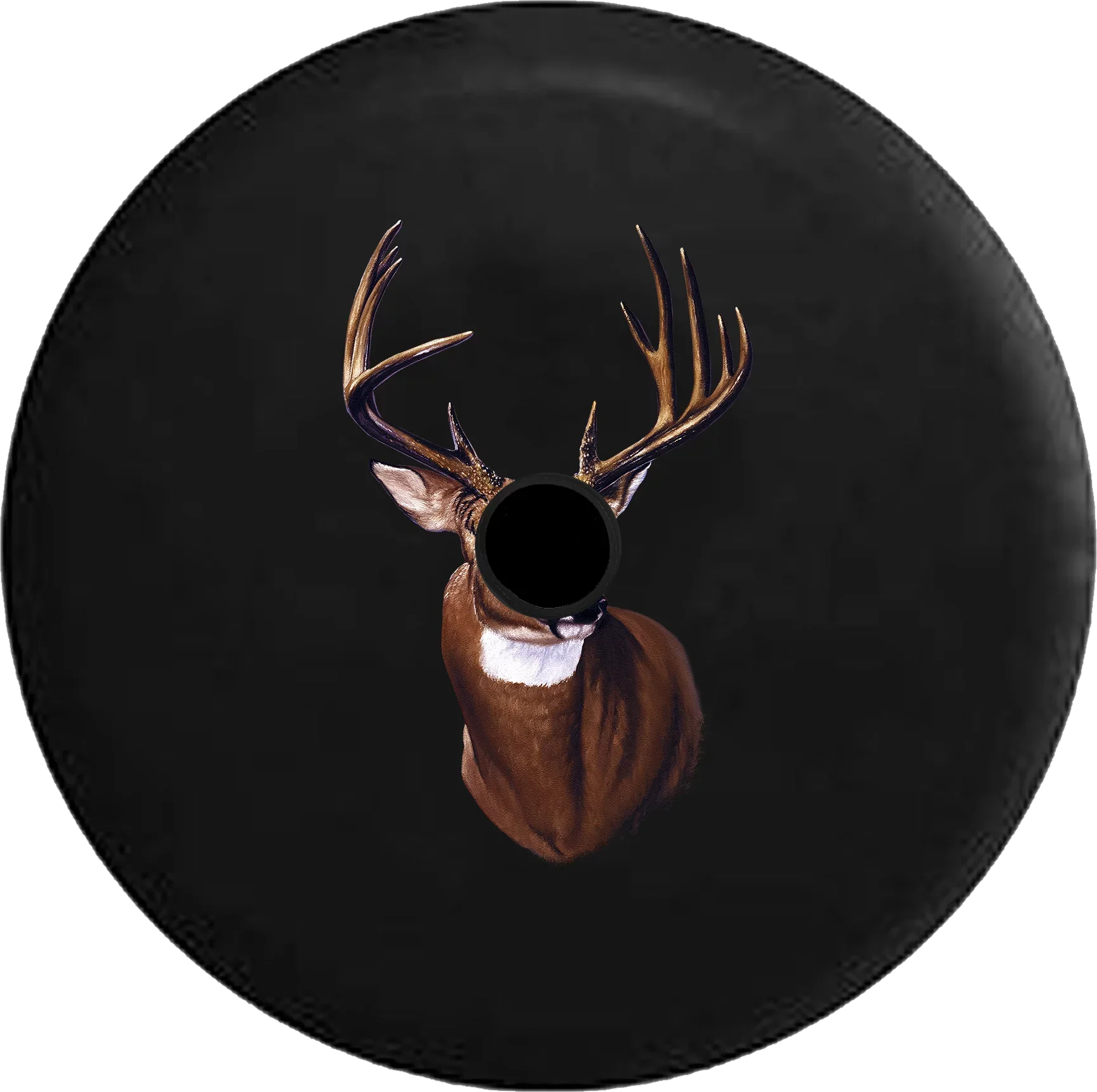 2018 2019 Wrangler JL Backup Camera Big Buck Hunting White Tail Deer Antlers Rack Spare Tire Cover for Jeep RV 32 foot