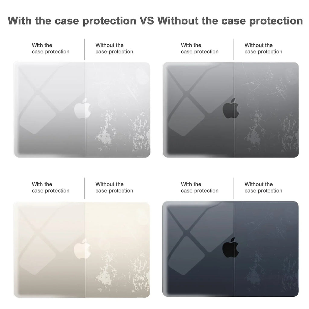 Techprotectus Hard-Shell Laptop Sleeve with Keyboard Cover Crystal Clear (TP-CYC-K-MA13M2)