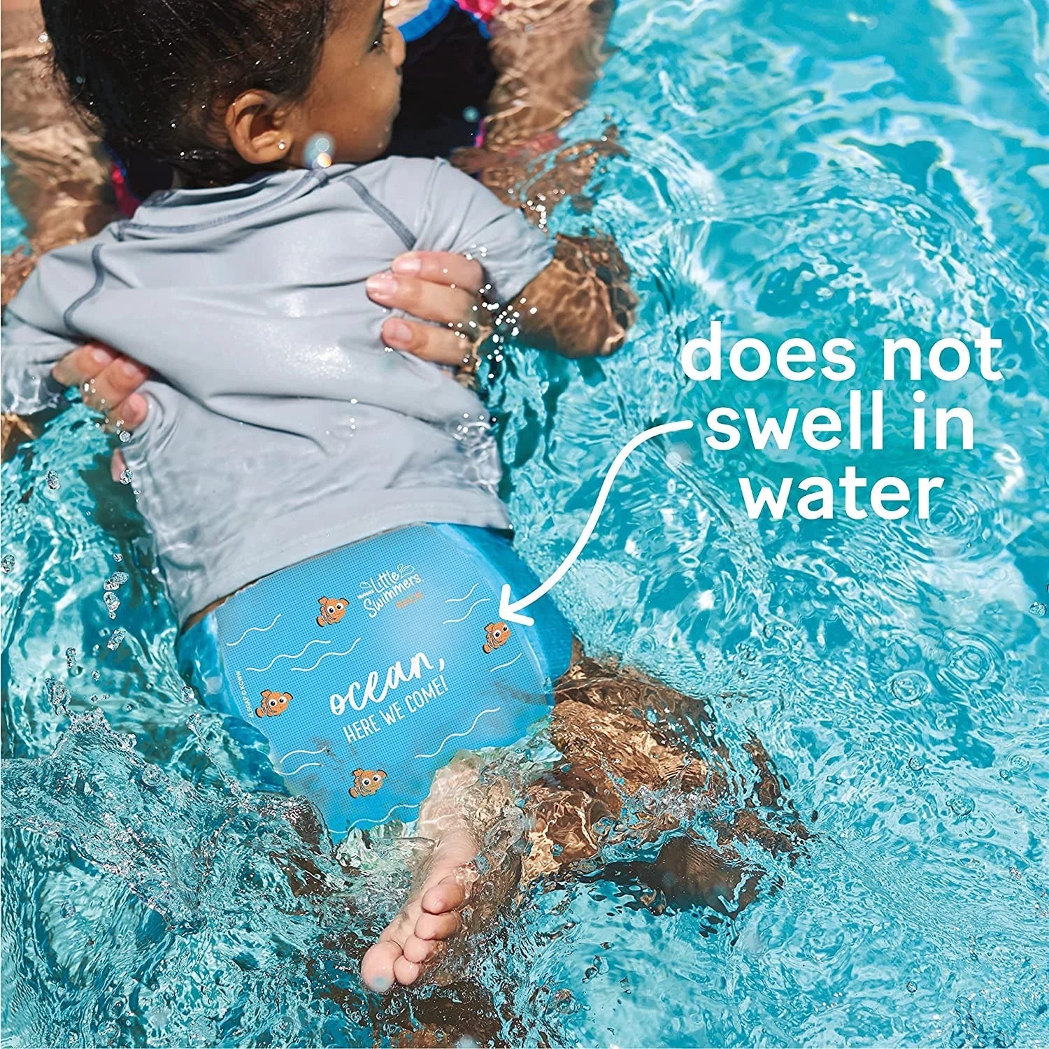 Huggies Little Swimmers Disposable Swim Diapers; Size 5-6 (32+ lbs); 17 Ct