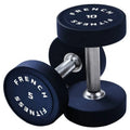 French Fitness Urethane Round Pro Style Dumbbell Set; 5-75 lbs (New)
