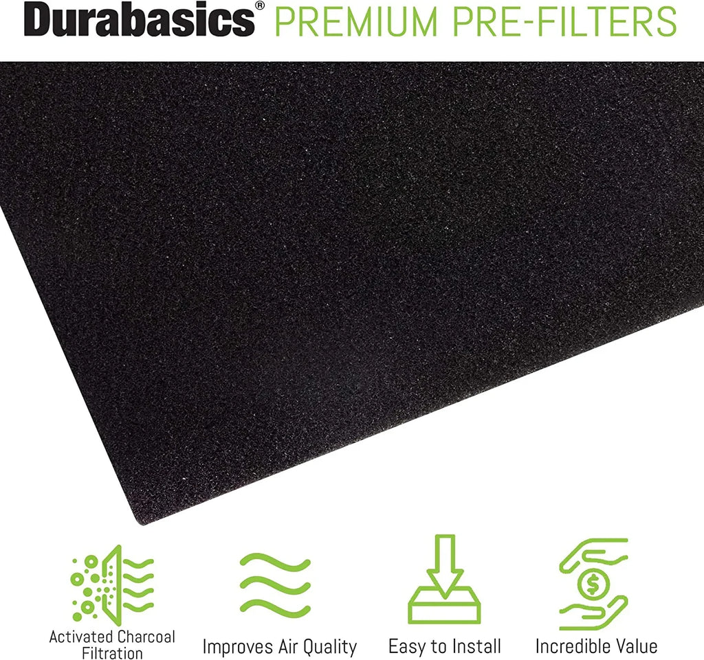 Durabasics Pre-Filters for Honeywell HPA300 Replacement Filters; Honeywell Prefilter A; Honeywell Filter A; Prefilter for Honeywell Air Purifier; Honeywell Pre Filter Replacement; HRF-AP1-4 Pack