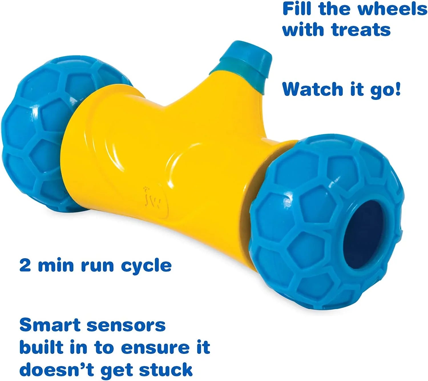 JW Robo Bone Auto Rolling Dog Treat Toy