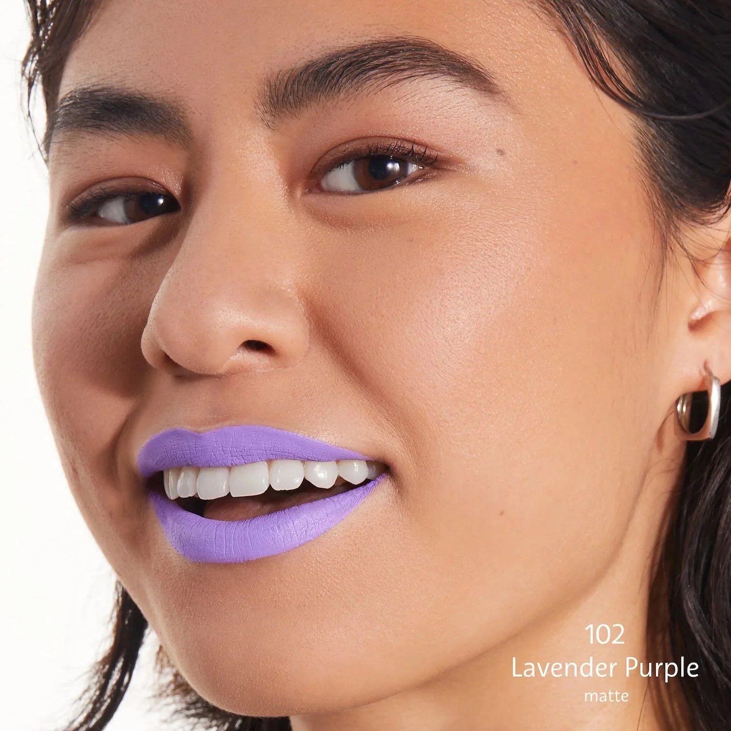 SEPHORA COLLECTION Cream Lip Stain Liquid Lipstick - 102 Lavender Purple - matte lavender purple - 0.169 oz/5 mL
