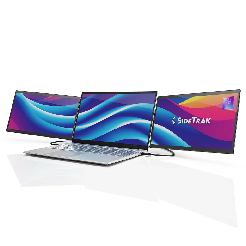 SideTrak Swivel Pro Triple Touch | Touchscreen Ultra Slim Attachable Portable Monitor for Laptops