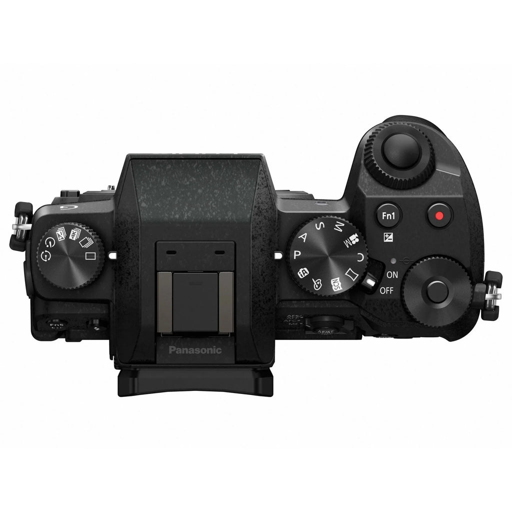 Panasonic Lumix G7 16 Megapixel Mirrorless Camera with Lens; 0.55"; 1.65" (Lens 1); 1.77"; 5.91" (Lens 2); Black