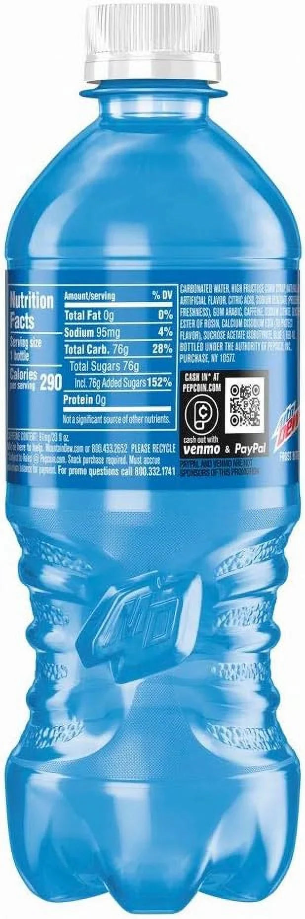 NEW Limited Edition Mountain Dew Frost Bite; 20 Fl Oz Bottle; 6 Count