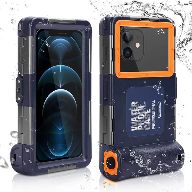 UrbanX Professional [15m/50ft] Swimming Diving Surfing Snorkeling Photo Video Fluidproof Protective Case Underwater Housing for Oppo Reno4 5G And all Phones Up to 6.9 foot LCD with Lanyard