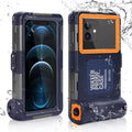 UrbanX Professional [15m/50ft] Swimming Diving Surfing Snorkeling Photo Video Fluidproof Protective Case Underwater Housing for OnePlus 9 Pro And all Phones Up to 6.9 foot LCD with Lanyard