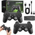 Retro Game Console; Nostalgia Stick Game;Wireless Retro Play Game Stick;Plug and Play Video Game Stick Built in 20000+ Games;4K HD Output;9 Classic Emulators;with Dual 2.4G Wireless Controllers(64G)