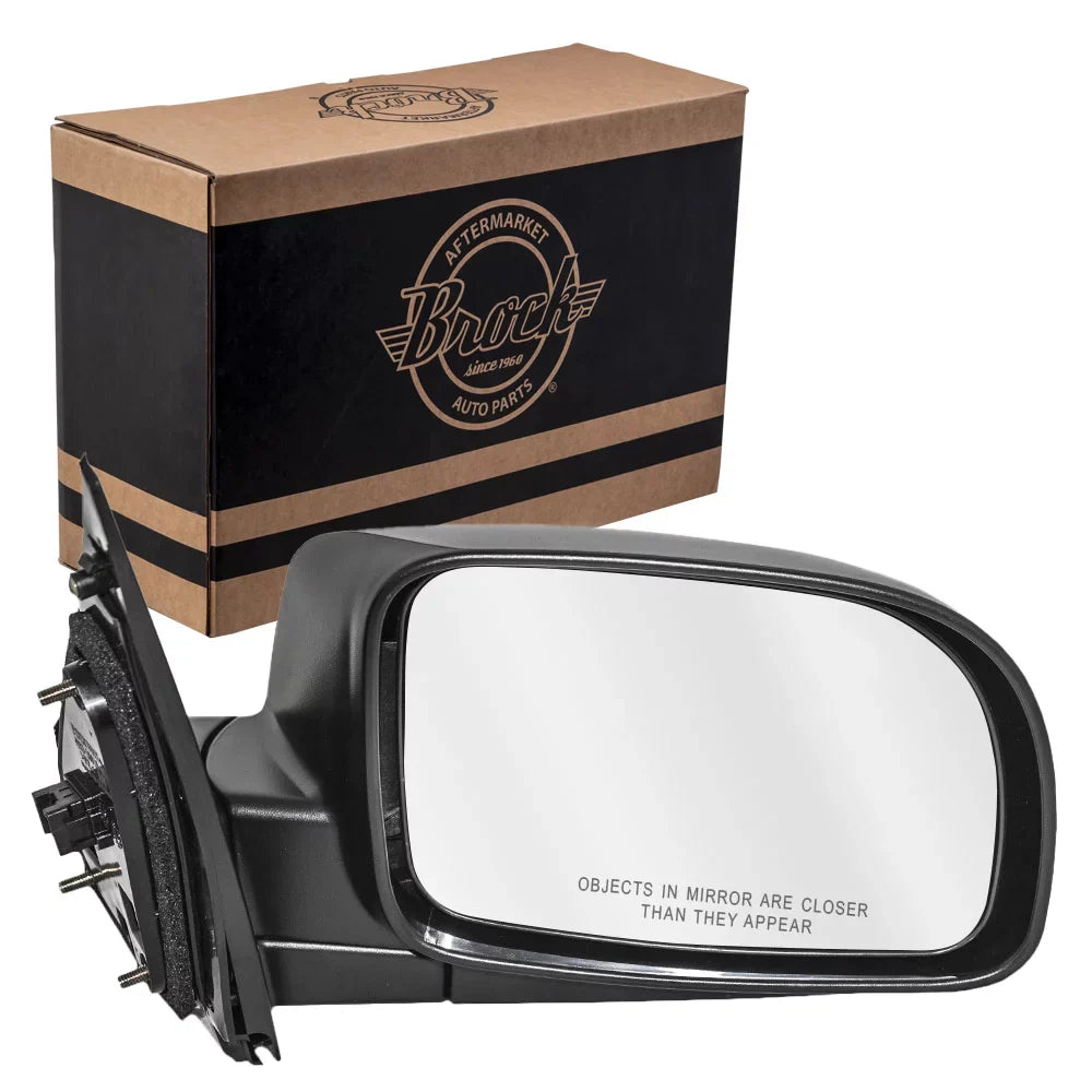Brock Replacement Passengers Power Side View Mirror Textured Compatible with 2007-2012 Santa Fe 87620-0W110