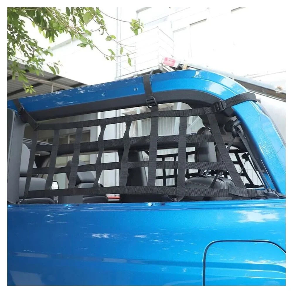 Teledu 2x Rear Side Cargo Net Restraint Protective Trunk Mesh 21+2 Door