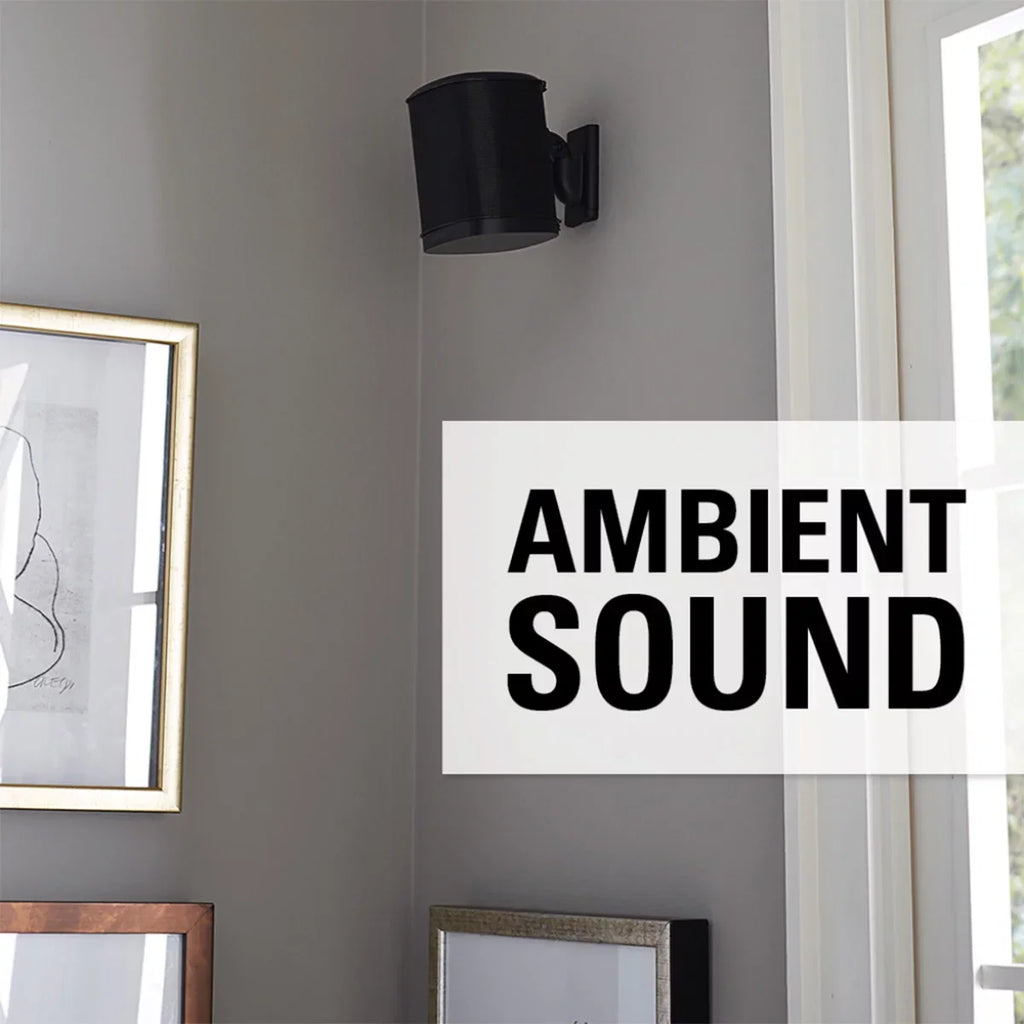 Sanus Wireless Speaker Swivel and Tilt Wall Mount for Sonos ONE; PLAY:1; and PLAY:3 - Each (Black)