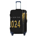 Haiem Happy New Year 2024 (2) Luggage Cover;Durable; Washable Suitcase Protector With Anti-Scratch Technology - Keep Your Luggage Looking New Medium