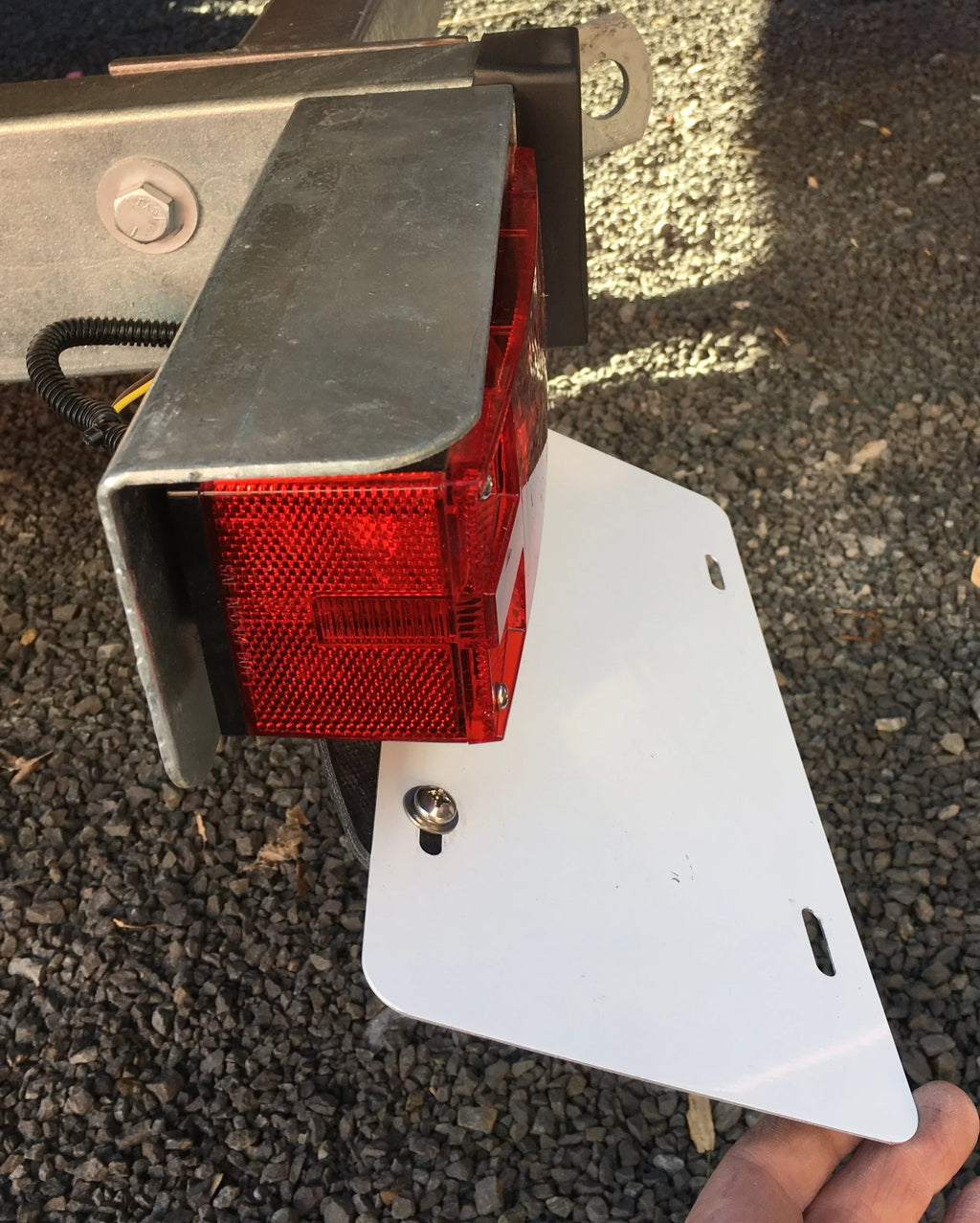 SurePlate TM Trailer/Truck EM16001 Rubber License Plate Holder Bracket; Economy-Max