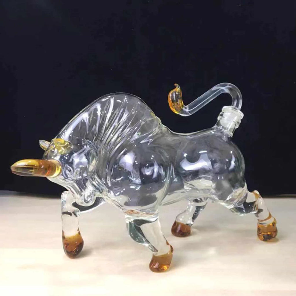 Novelty Decanter Bull Shaped Style 1500ml Glass for Brandy Vodka