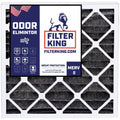 Filter King 8x24x1 Air Filter | 4-PACK | Carbon MERV 8 HVAC Pleated A/C Furnace Filters | MADE IN USA | Actual Size: 8 x 24 x .75"