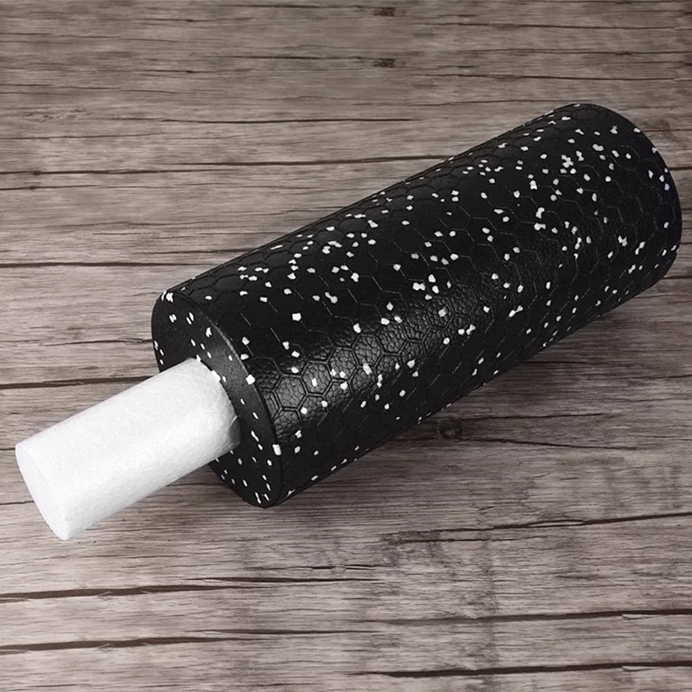 Exercise and Therapy Yoga Foam Roller Set; 2pcs Soft and Hard Rollers for Fitness and Muscle Massage