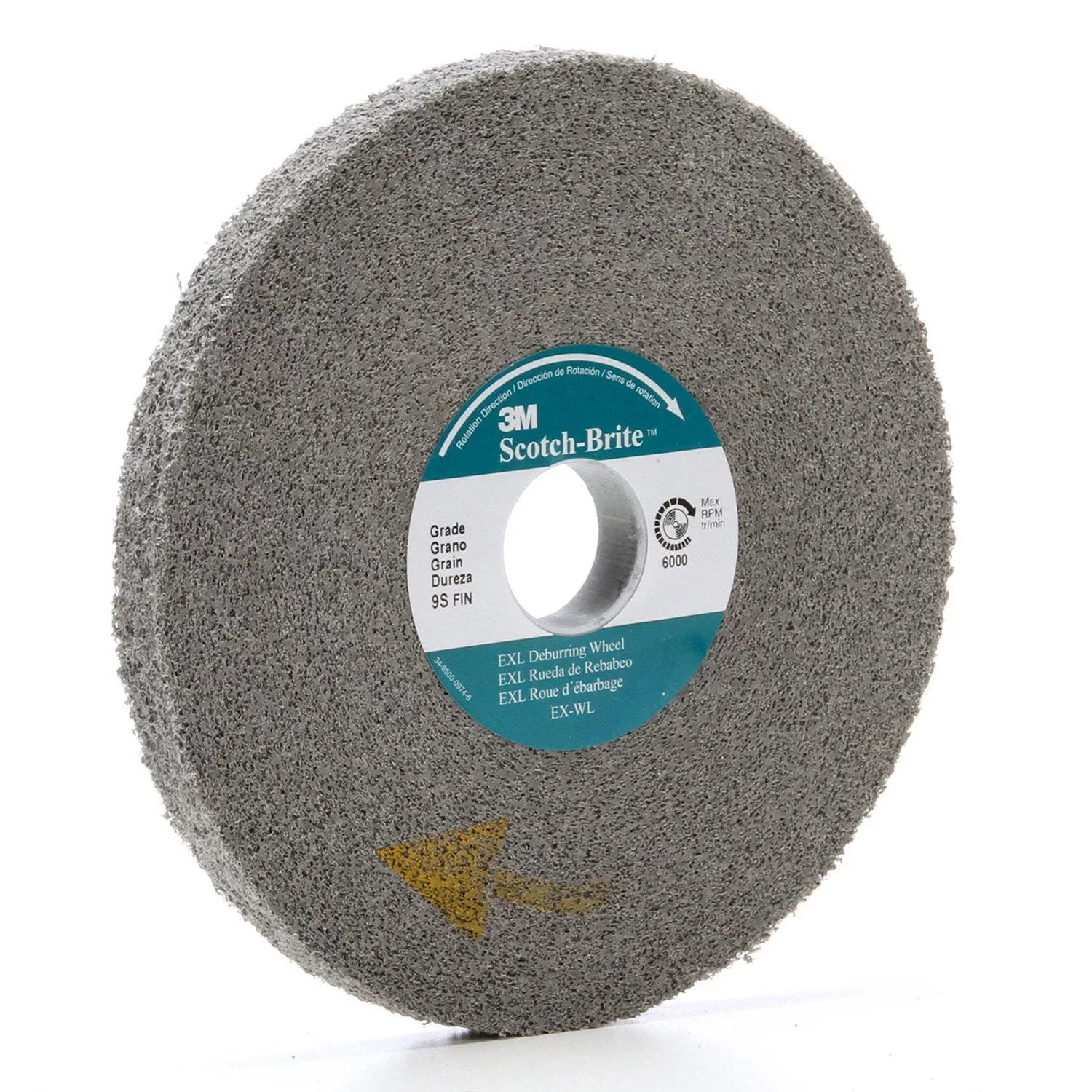 3M Scotch-Brite™ EXL Deburr Wheel; 9-SF; 6 x 1/2 x 1; Fine; EA (405-048011-05790)