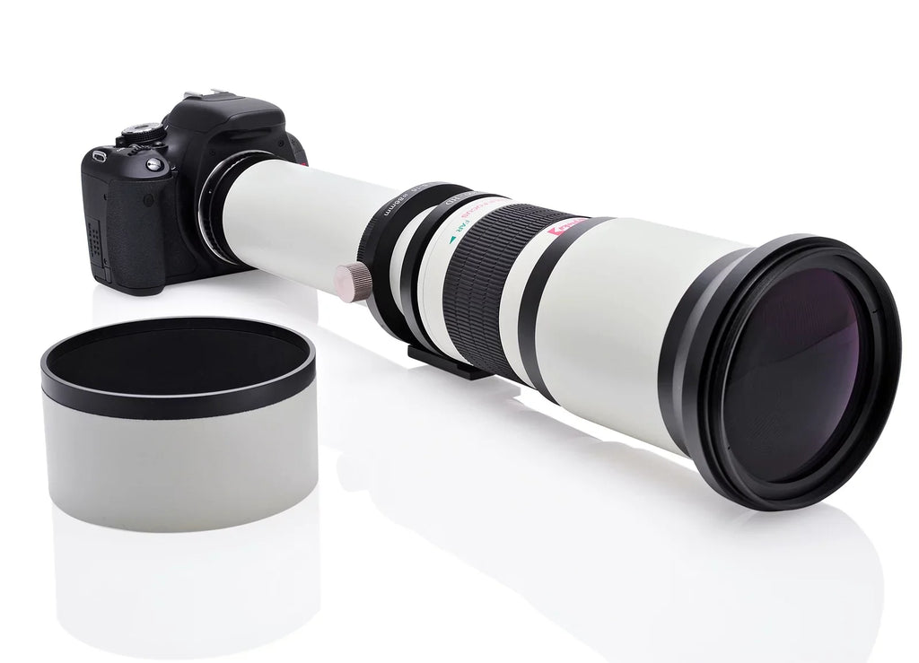 Opteka 650-1300mm (with 2x- 1300-2600mm) f/8 Manual Telephoto Lens + UV for Sony a7r; a7s; a7; a6300; a6000; a5100; a5000; a3000; NEX-7; NEX-6; NEX-5T; 5N; 5R; 3N and other E-Mount Digital SLR Cameras