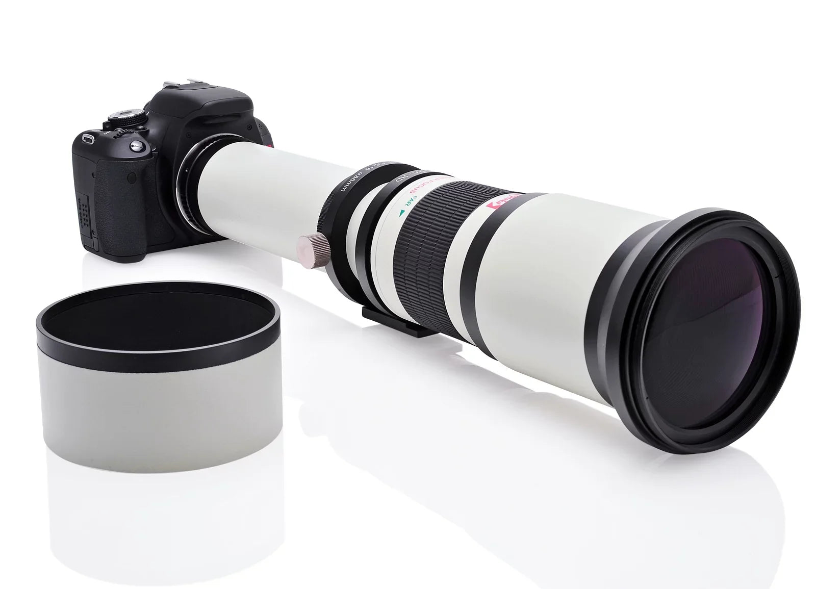 Opteka 650-1300mm (with 2x- 1300-2600mm) f/8 Manual Telephoto Lens + UV for Sony a7r; a7s; a7; a6300; a6000; a5100; a5000; a3000; NEX-7; NEX-6; NEX-5T; 5N; 5R; 3N and other E-Mount Digital SLR Cameras