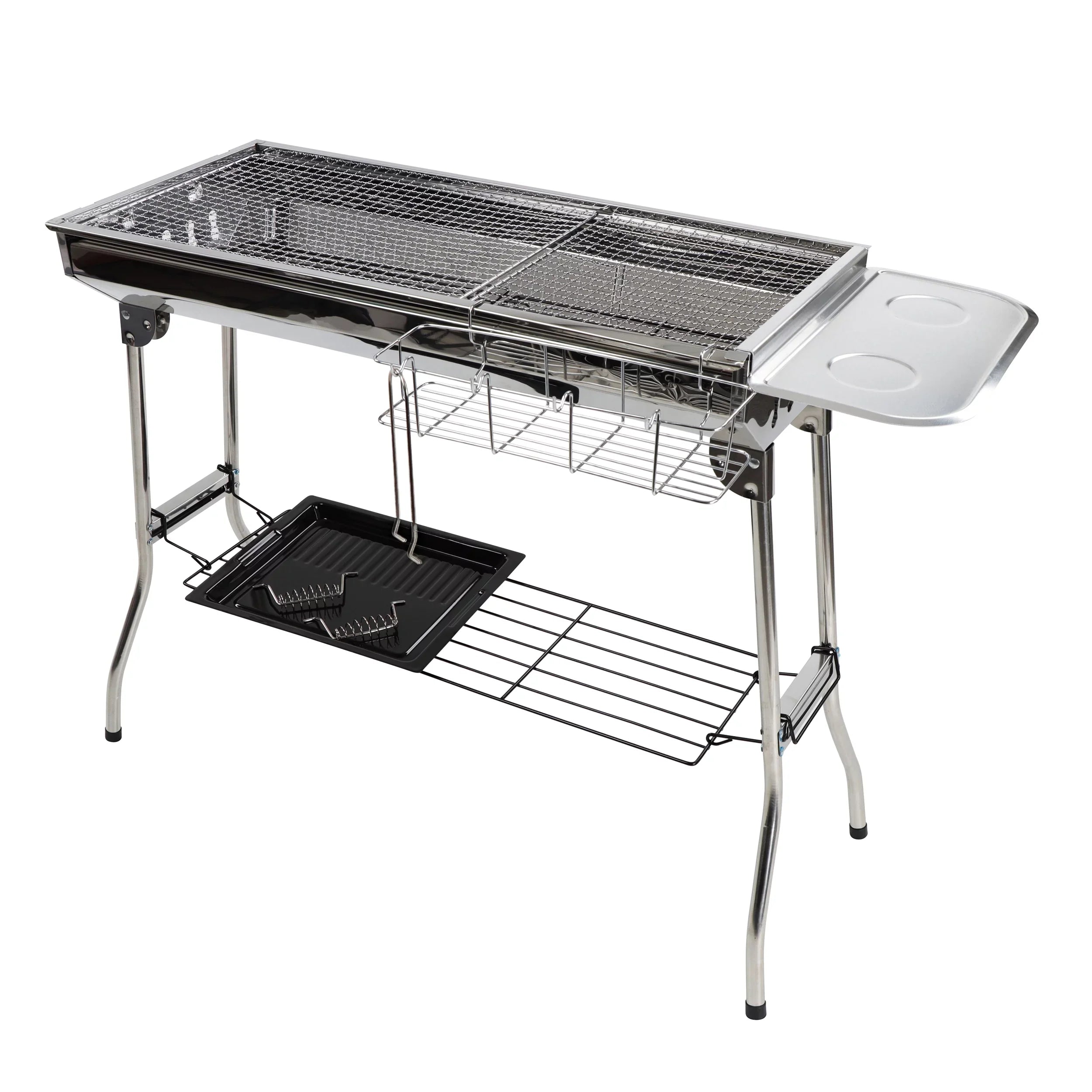 Neature Portable Charcoal Grill for Camping - 26.8in Tall Foldable BBQ Grill