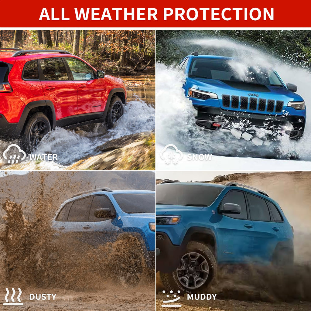 Cargo Mat Compatible with 2019-2023 Jeep Cherokee Trunk Mat Cargo Liner TPE All Weather Trunk Liner 2022 Cherokee Accessories (Trunk Mat)