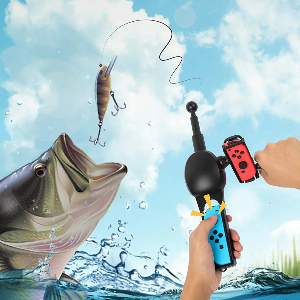 Fishing Rod for Nintendo Switch Accessories; Bigaint Fishing Gifts for Men Who Has Everything; Portable Accessories for Nintendo Switch Fishing Games; Lightweight Gadgets Gifts Choice for Family Party