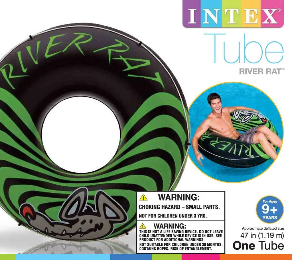 Intex River Rat 48-foot Inflatable Tube Raft For Lake; Pool; or River (10 Pack)