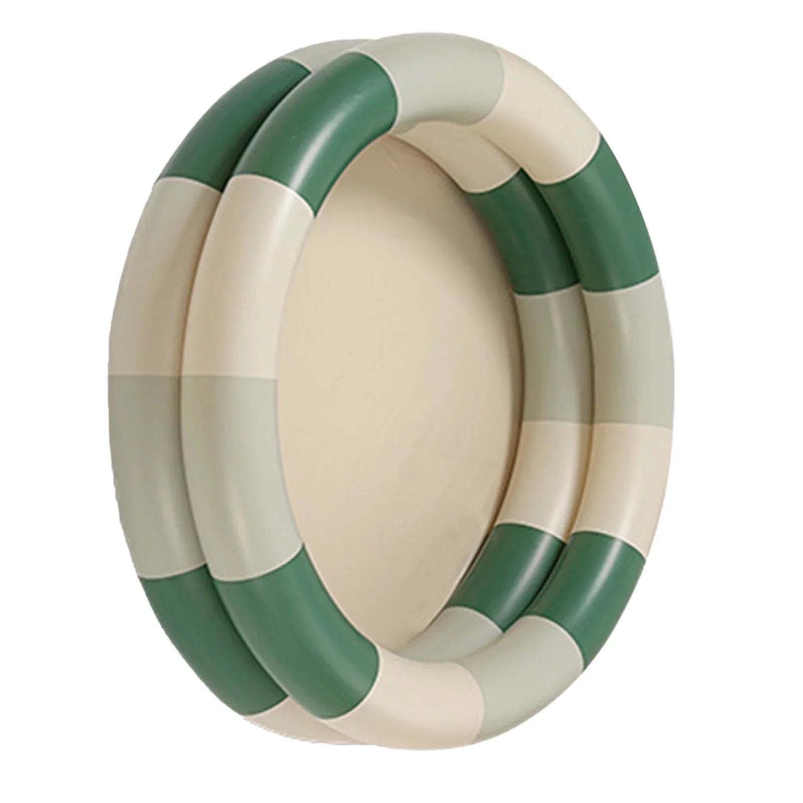 Goldmeet Inflatable Pool Baby Retro Blow Up Swimming Pool Family Cute Style Thickened Pool Green Stripe