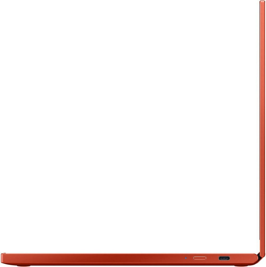 Samsung Galaxy Chromebook 2 13.3" FHD(1920 x 1080) Touchscreen 2 in 1 Laptop; Intel Core i3-10110U; 8GB LPDDR3 RAM; 128GB eMMC; Backlit Keyboard; Chrome OS; Fiesta Red with Tigology Accessories