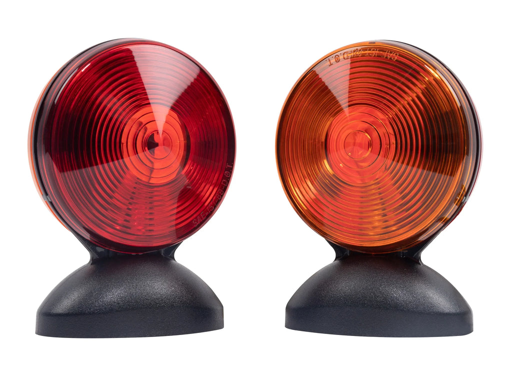Hopkins Towing Solutions Magnetic 2 Sided Towing Light Kit; C6300; Amber and Red