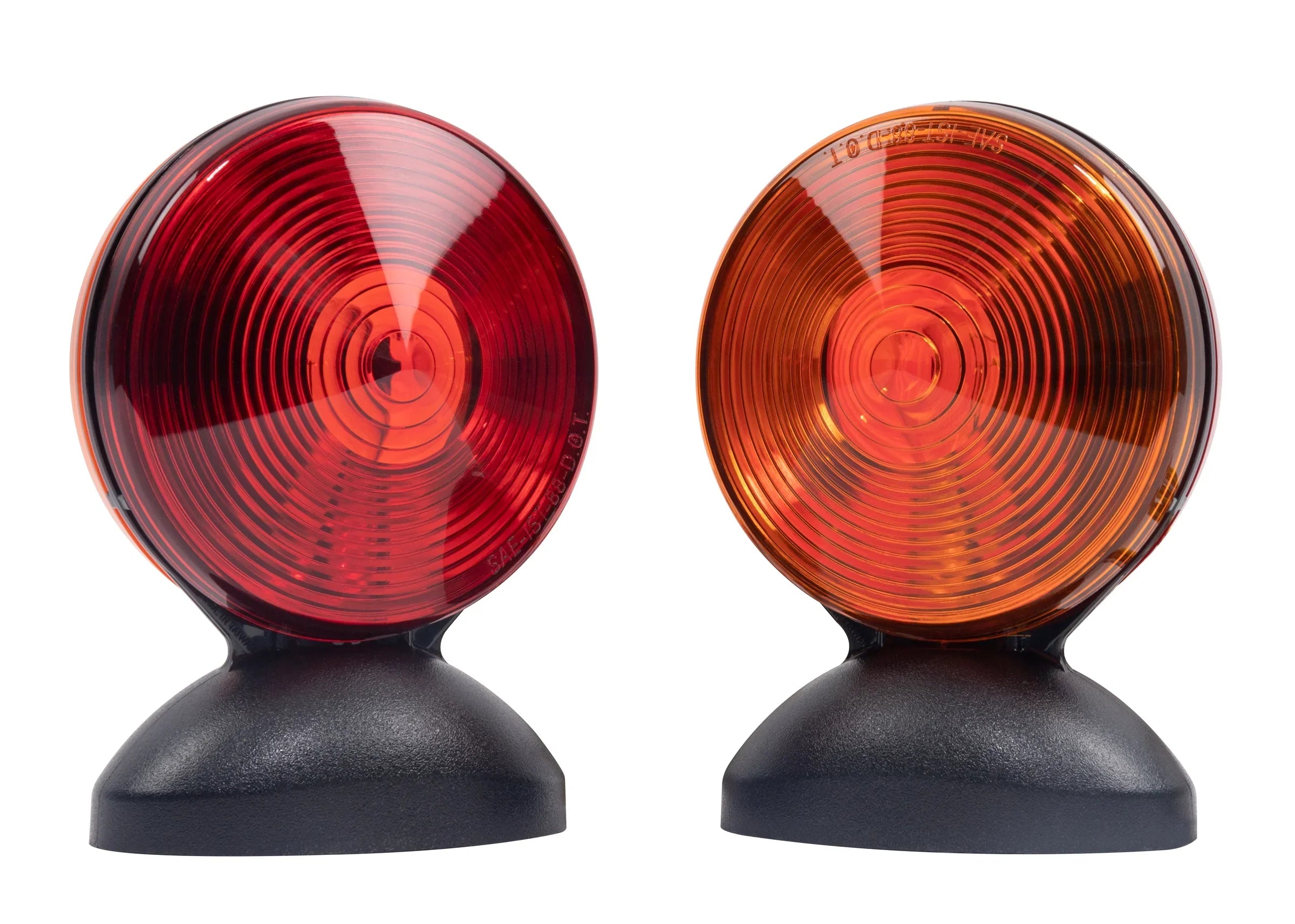 Hopkins Towing Solutions Magnetic 2 Sided Towing Light Kit; C6300; Amber and Red