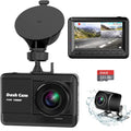 Dash Cam Front and Rear; Mini Dash Cam 1080P Full HD with 32GB SD Card; 2.45 inch IPS Screen; 2 Mounting Ways; Night Vision; WDR; Accident Lock; Loop Recording; Parking Monitor Car;Motorcyle;Balls