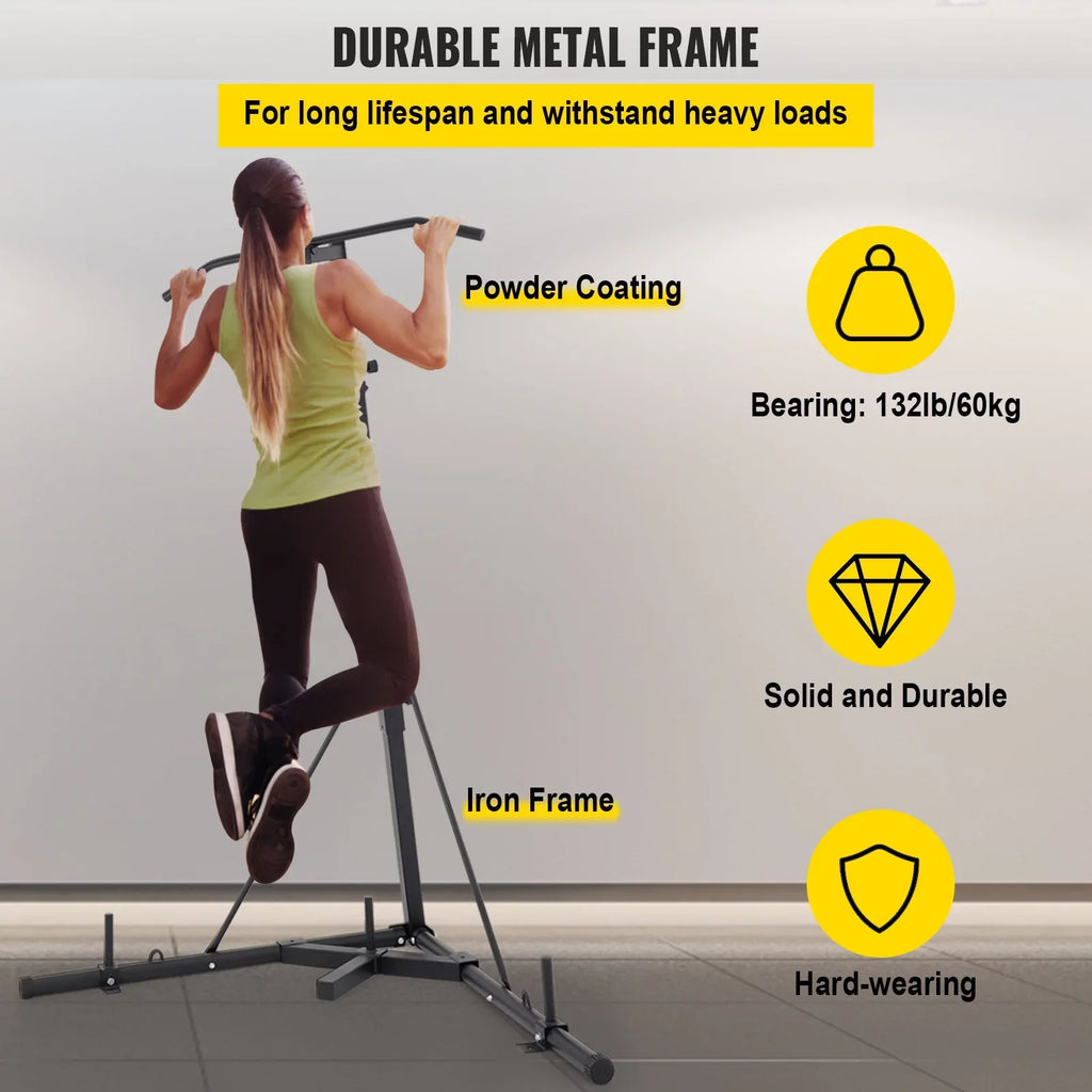BENTISM Free Standing Foldable Boxing Bag & Chin Pull Up Bar Stand Punching Bracket