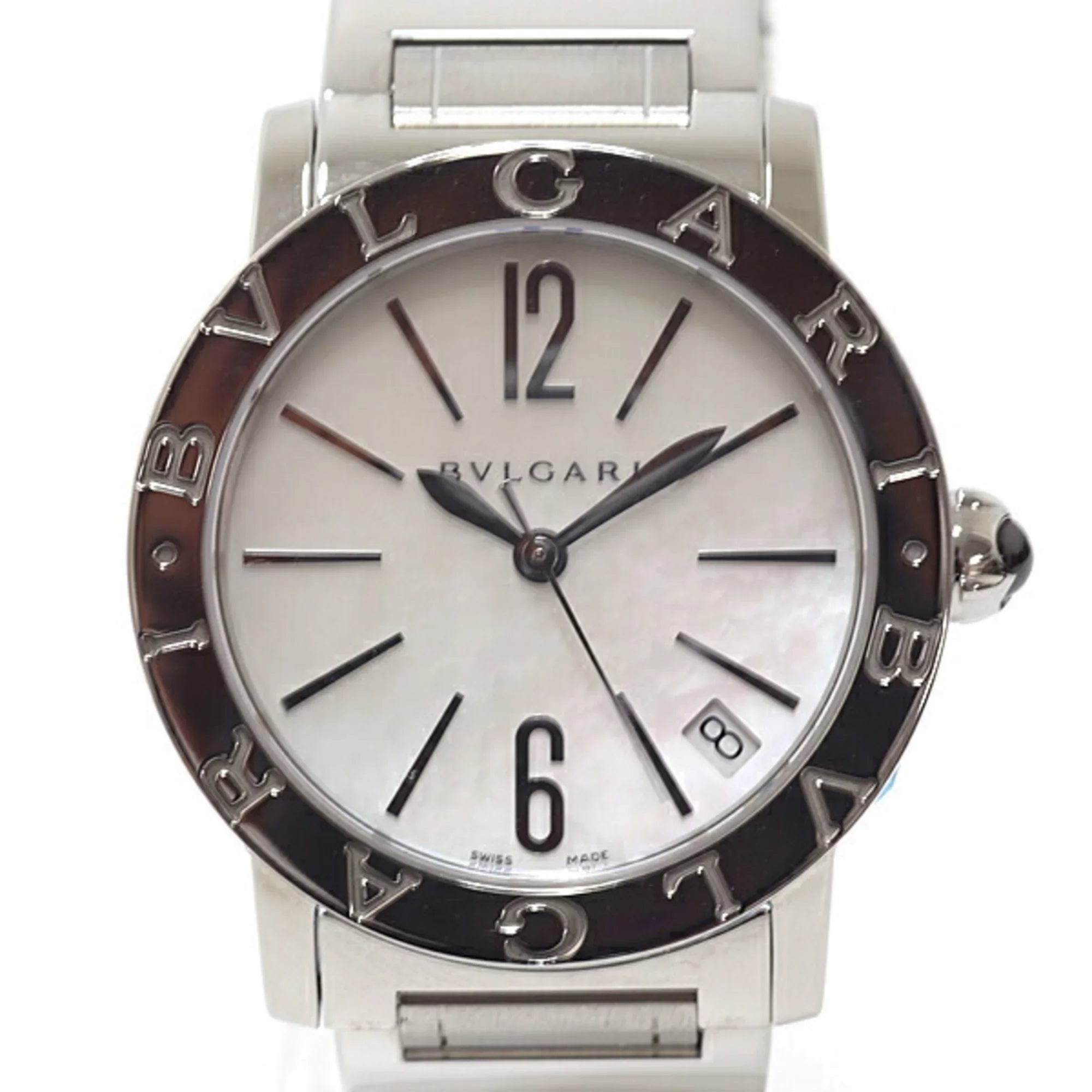 Pre-Owned BVLGARI Bulgari Boys Watch BBL33WSSD White Shell Dial Automatic Winding (Like New)