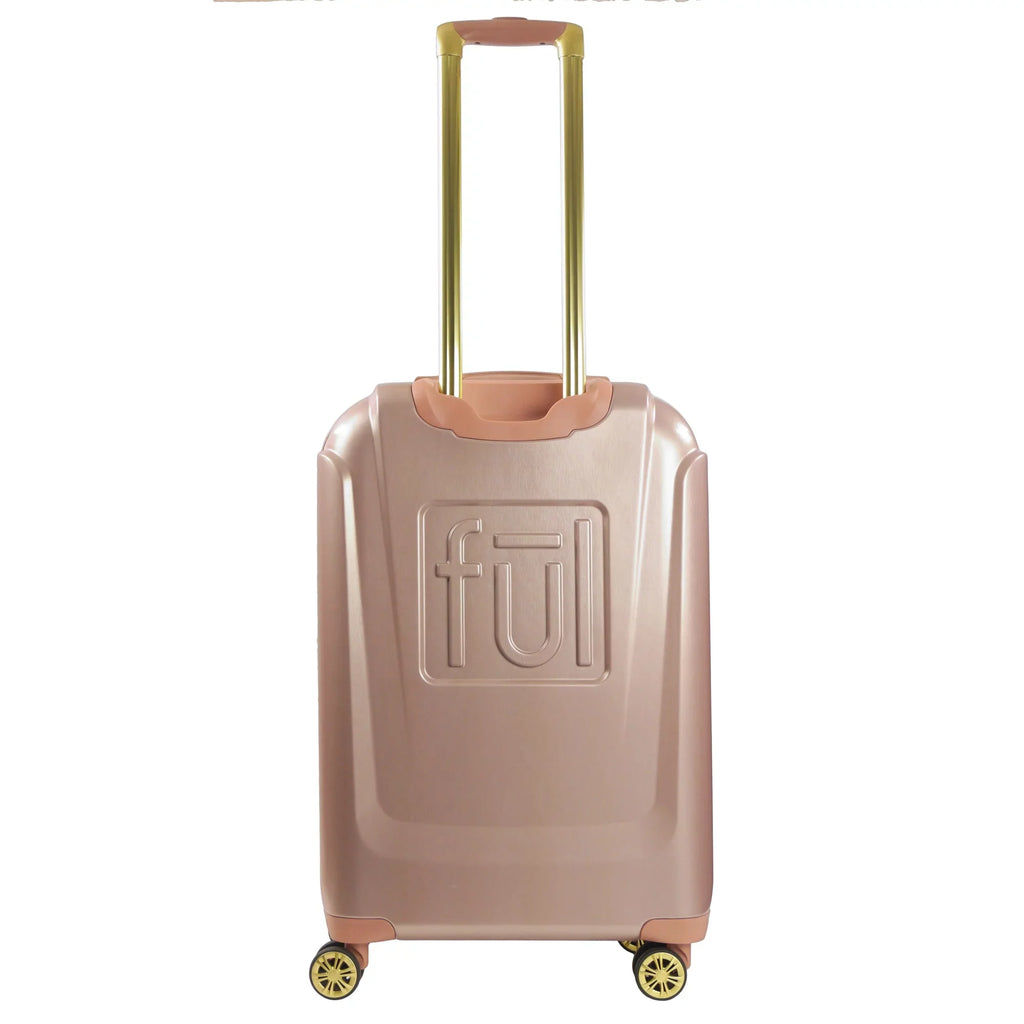 Disney Minnie Mouse 25 cm Rolling Luggage; Molded Hardshell Suitcase with Wheels; Rose Gold