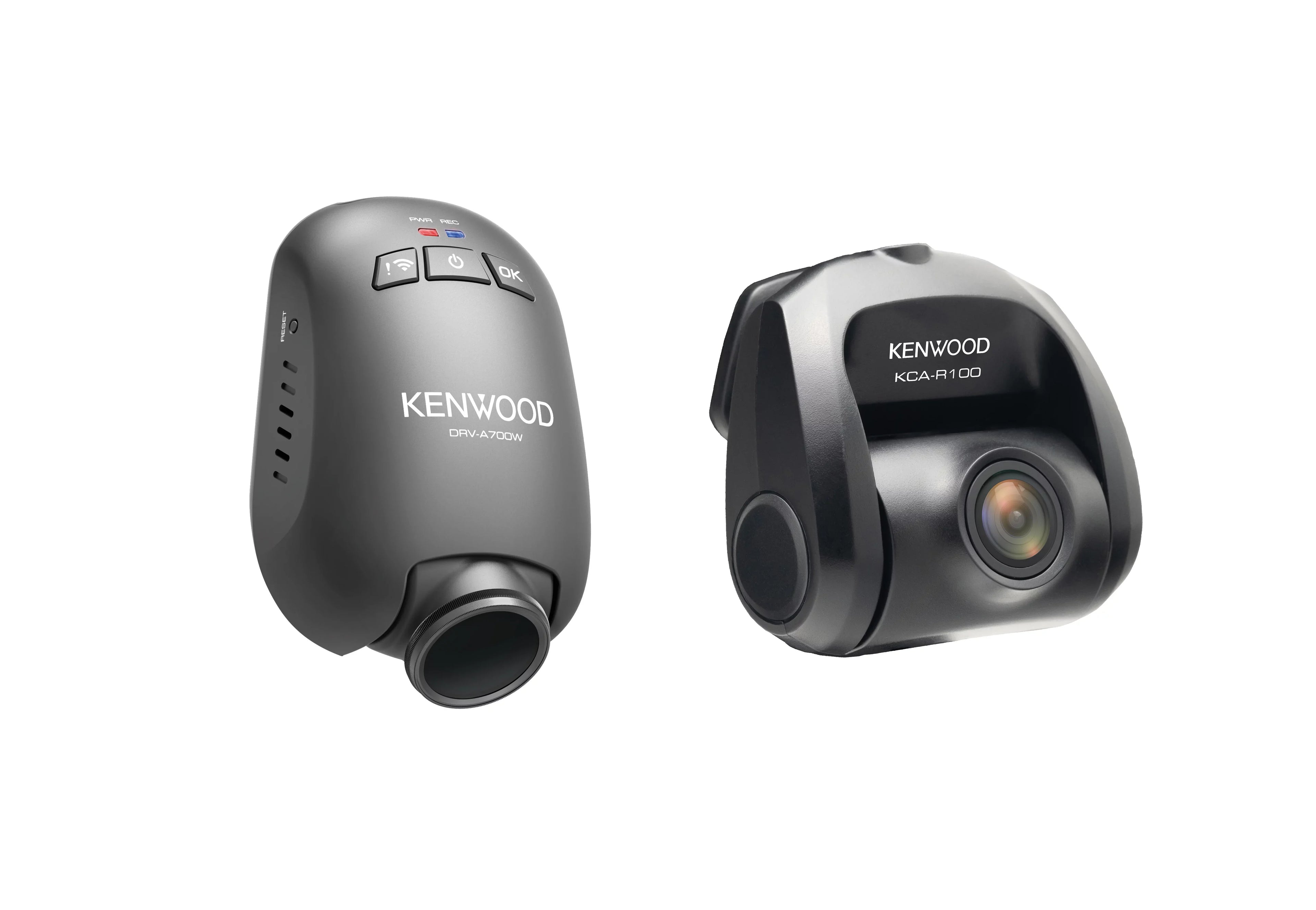 Kenwood DRV-A700WDP Wide Quad HD Front Camera w/ 1080P Rear Camera System