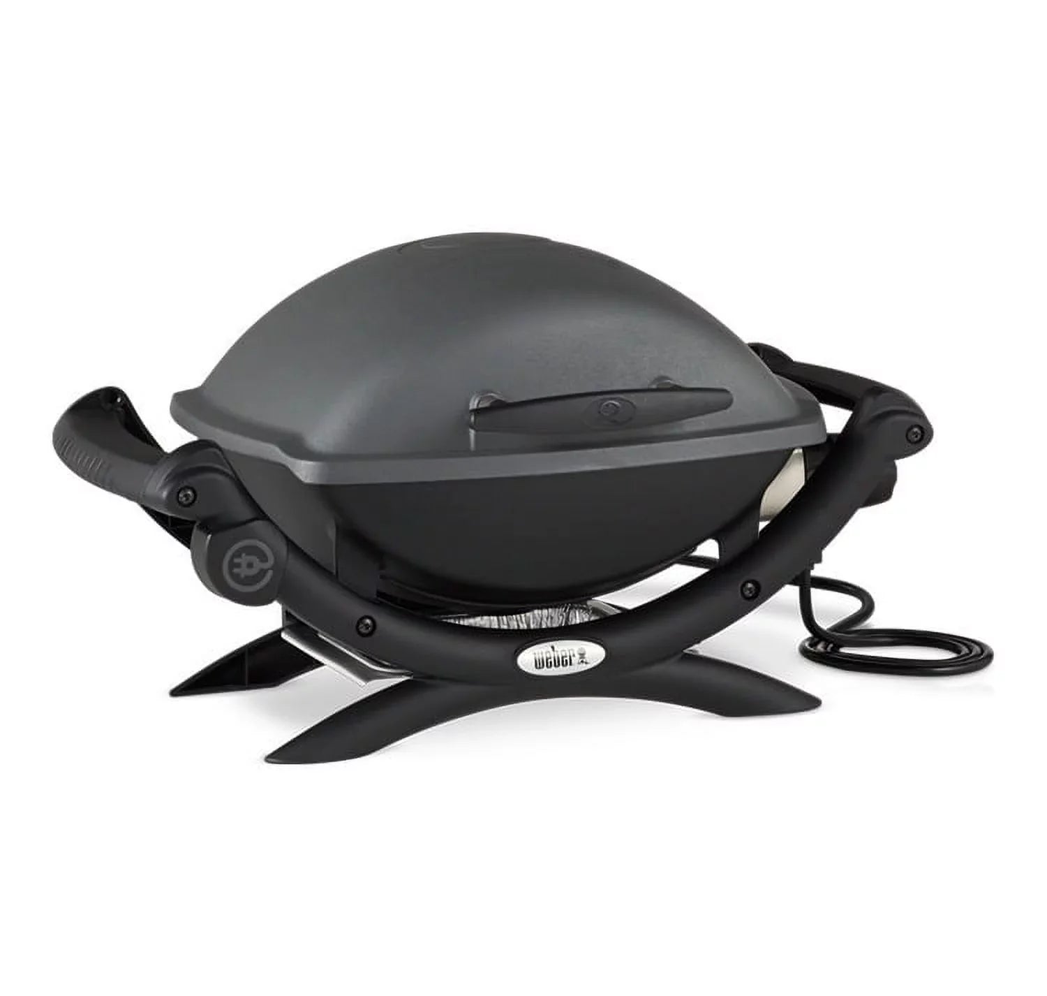 Weber Q 1400 Current-activated Grill (Black) with Grill Cover