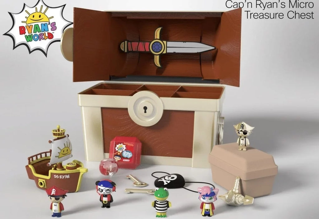 Ryans World Cap`n Ryan`s Micro Mystery Treasure Chest Toy