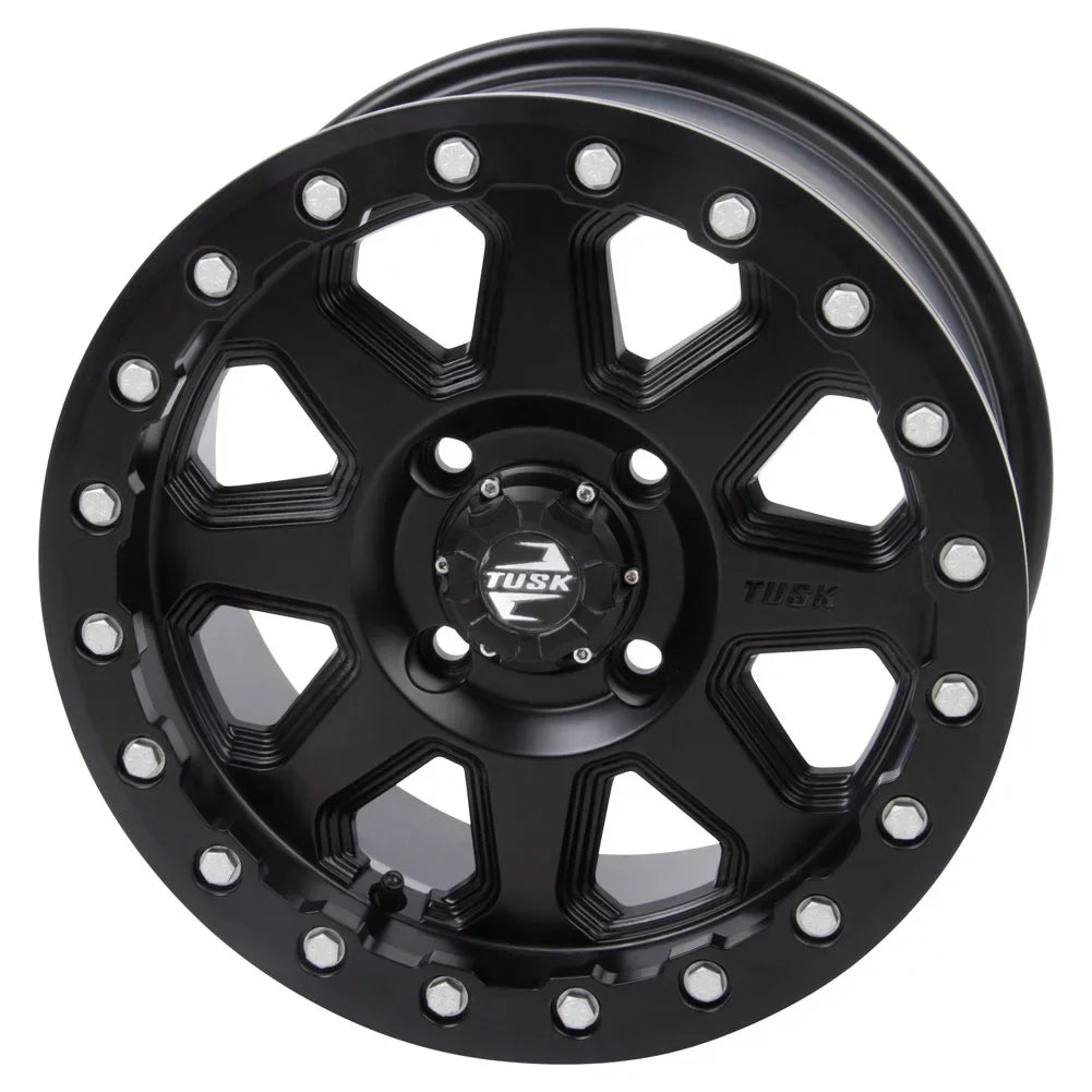 4/137 Tusk Uinta Beadlock Wheel 14x7 5.0 + 2.0 Matte Black For Can-Am Defender HD10 Pro Lone Star 2021-2022