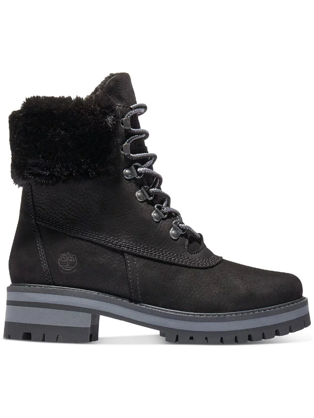 Timberland Womens Courmayeur Valley Leather Lugged Sole Winter & Snow Boots