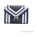 Michael Kors Whitney Medium Navy Flap Chain Shoulder Bag Purse