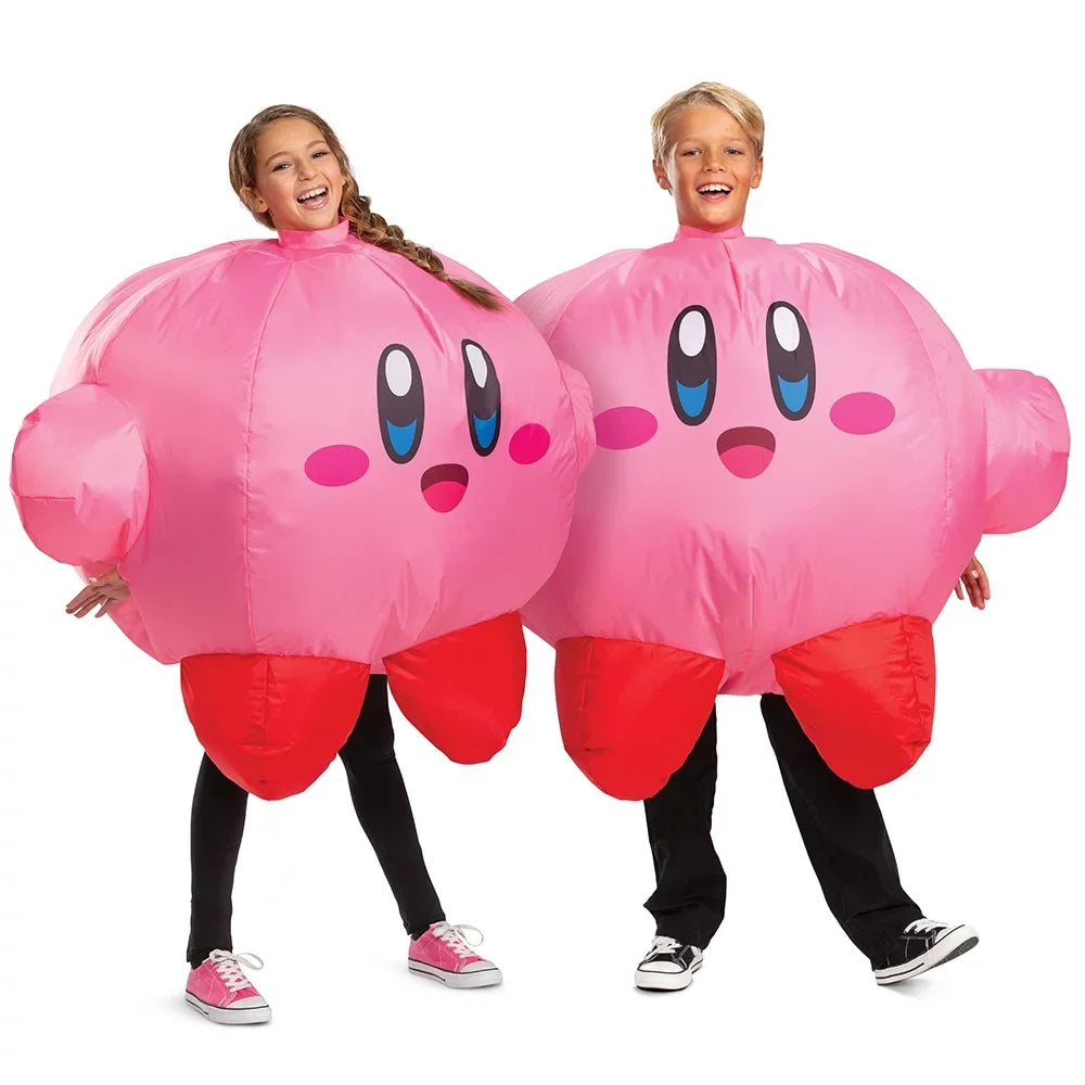 Kirby Inflatable Halloween Child Costume; Disguise; Fits Up to (Size 10)
