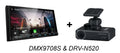 Kenwood DMX9708S In Dash Car Receiver 6.95" Touch Screen CarPlay Android Auto & DRV-N520 Dash Cam Combo